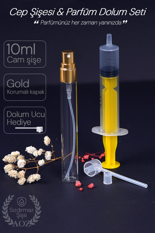 10 ML PARFÜM DOLUM SET GOLD