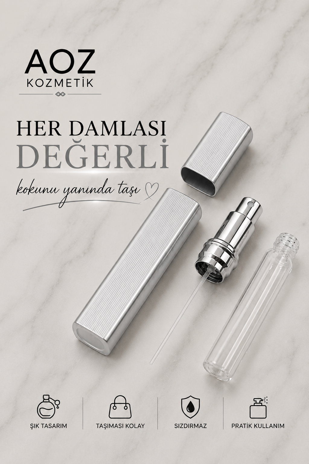 Gri Parfüm Dolum Set 12 ML