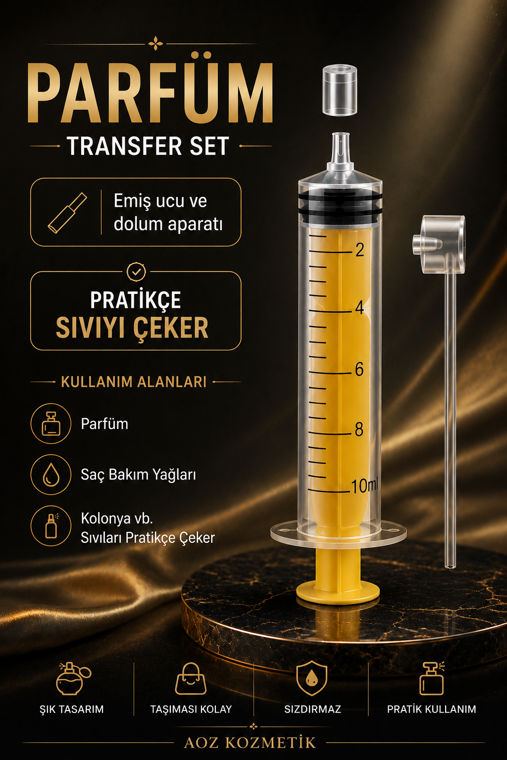 Gri Parfüm Dolum Set 12 ML