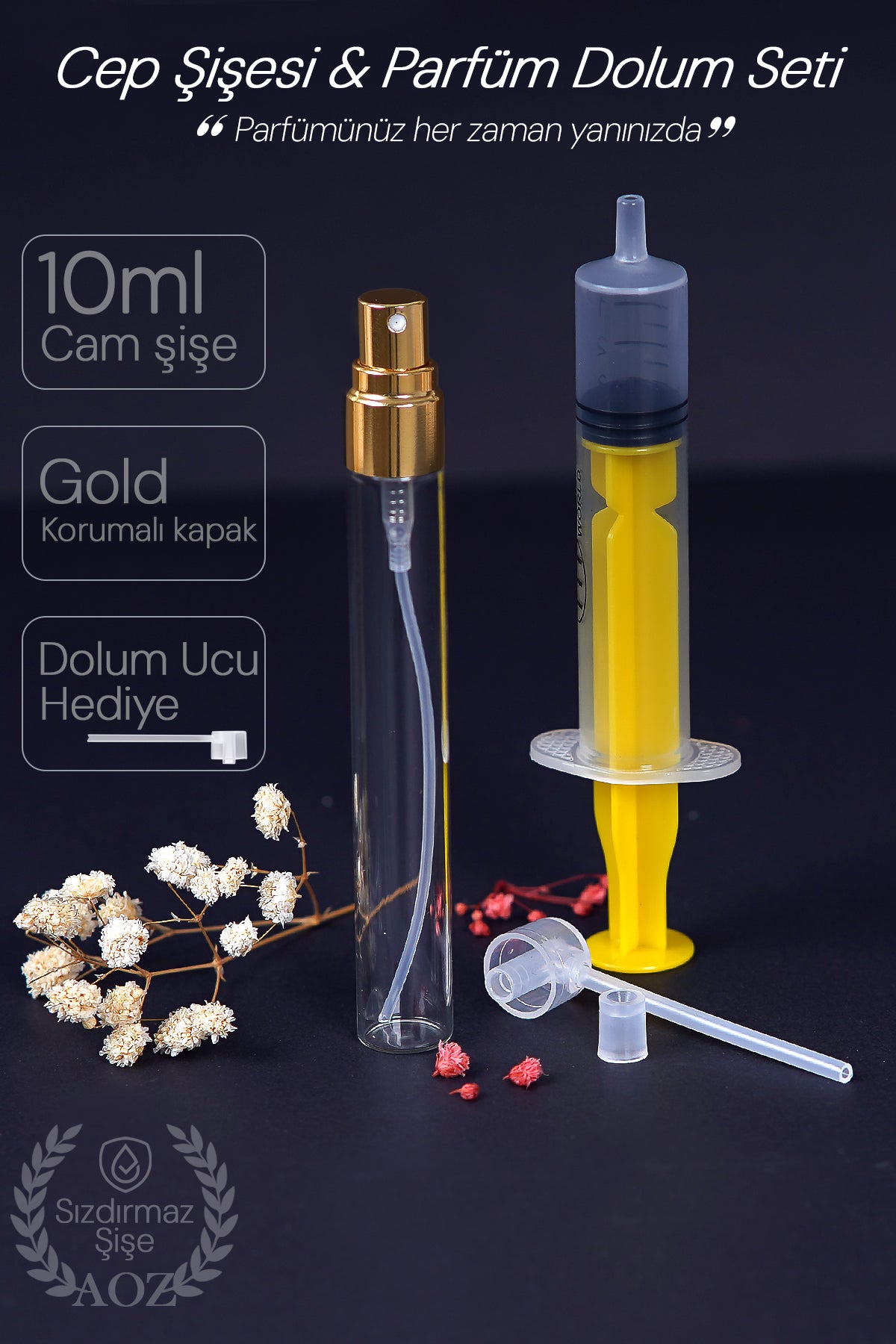 10 ML PARFÜM DOLUM SET GOLD