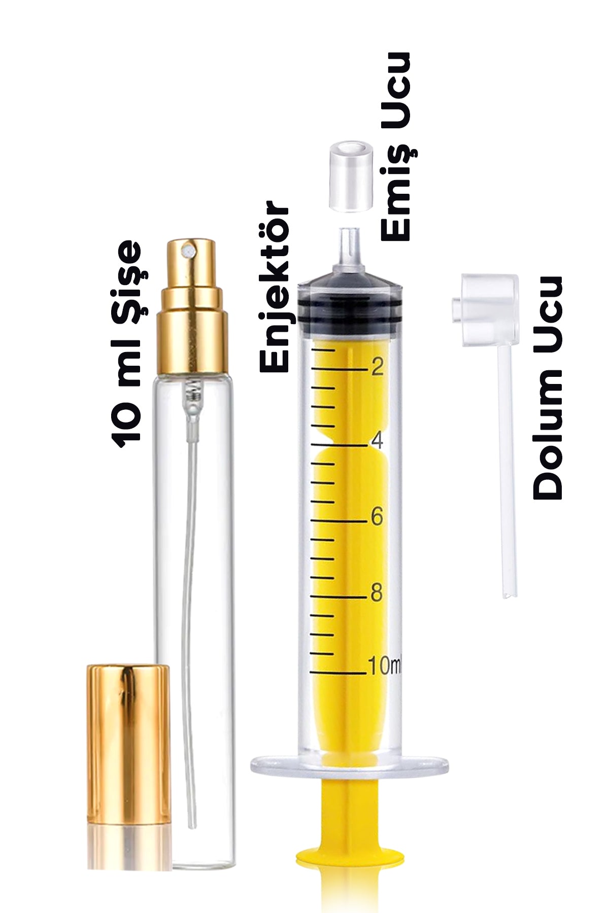 10 ML PARFÜM DOLUM SET GOLD