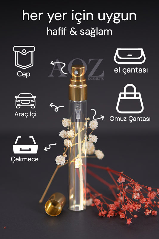 10 ML Altın Kapak Parfüm Şişesi